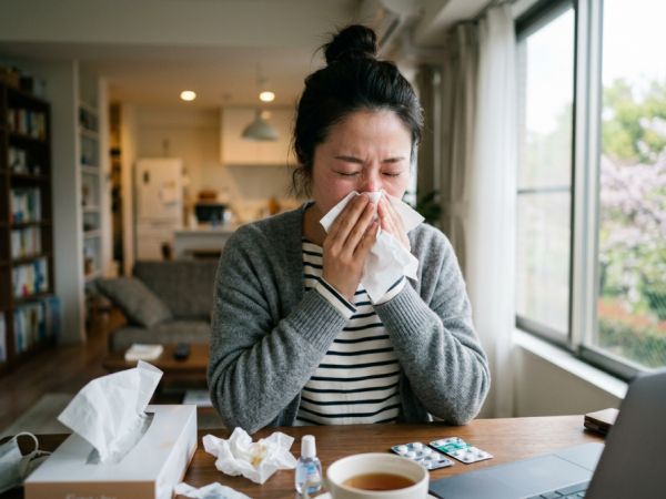 春のくしゃみ、原因はお部屋の中かも!?帰宅後も目がかゆいな…